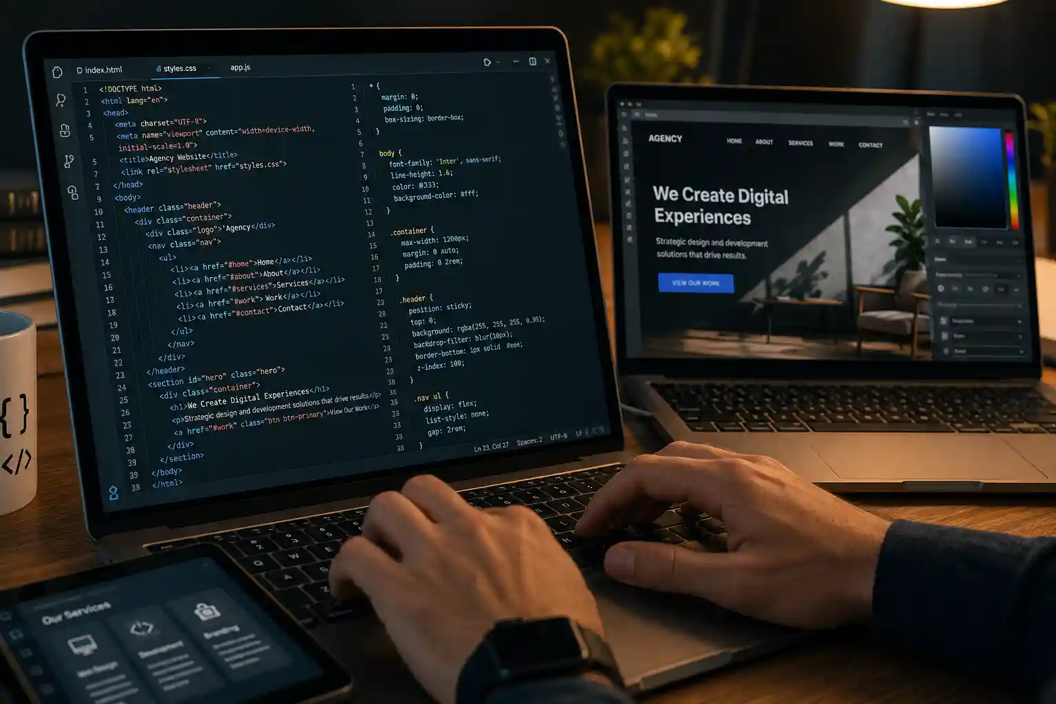 AZeeHub Dubai website development company building fast, mobile-friendly WordPress and custom websites for UAE businesses