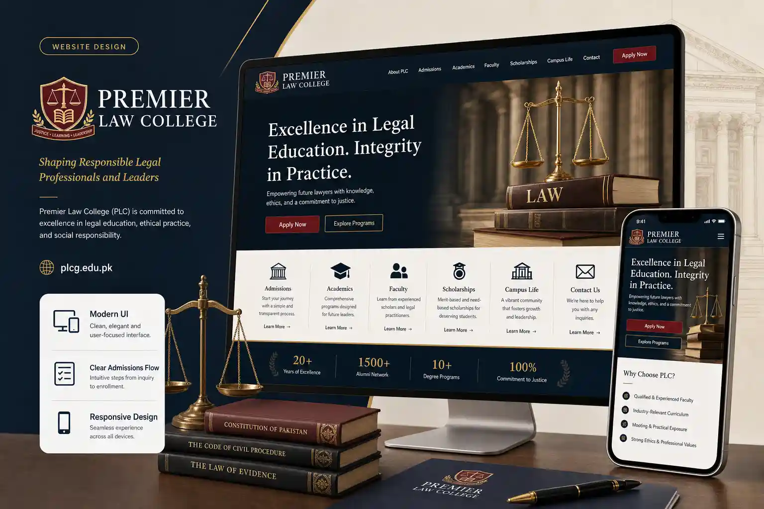 Premier Law College project preview