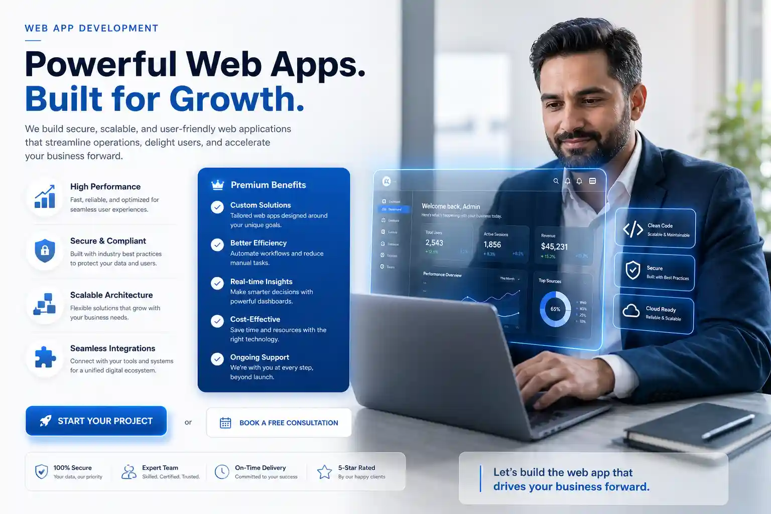 Web app development project preview